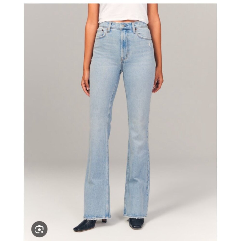 Abercrombie & Fitch The 70 Vintage Flare Ultra High Rise Jean